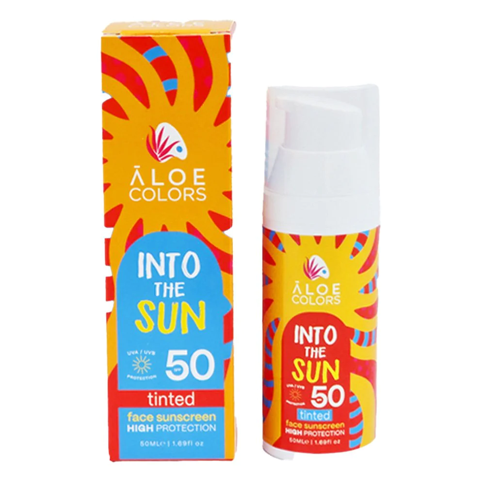 Aloe Colors Into The Sun Face Sunscreen Tinted Αντηλιακή Κρέμα Προσώπου με Χρώμα SPF50, 50ml Aloe Colors Into The Sun Face Sunscreen Tinted Αντηλιακή Κρέμα Προσώπου με Χρώμα SPF50, 50ml