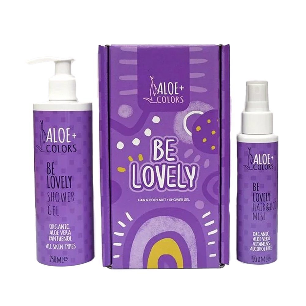 Aloe Colors Promo Gift Set Be Lovely Shower Gel, 250ml & Be Lovely Hair&Body Mist, 100ml