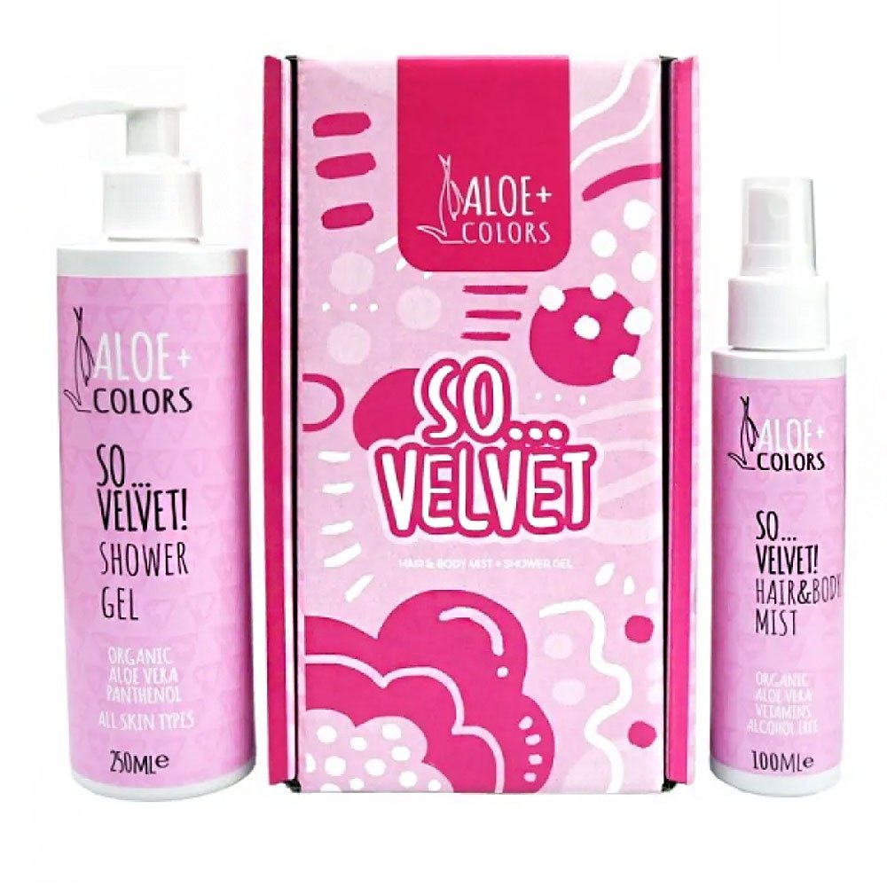 Aloe Colors Promo Gift Set So Velvet So...Velvet! Shower Gel, 250ml & So...Velvet! Hair & Body Mist, 100ml