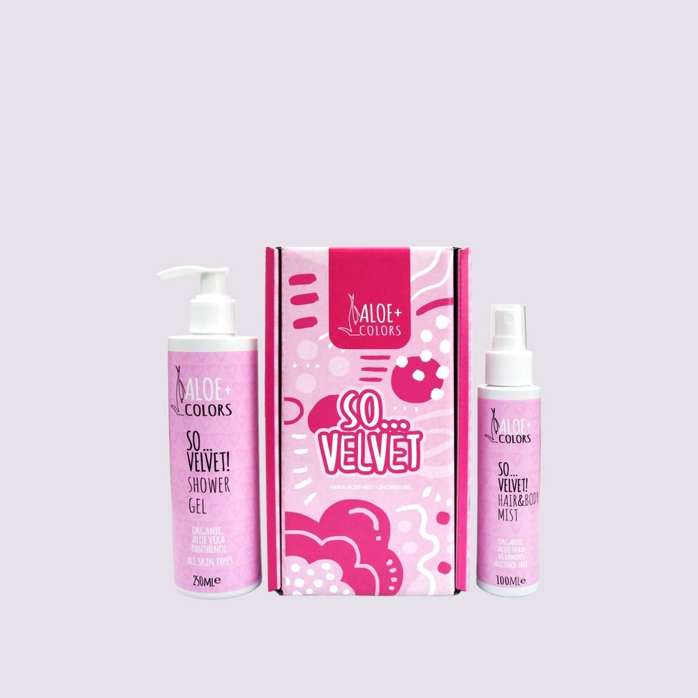 Aloe Colors Promo Gift Set So Velvet So...Velvet! Shower Gel, 250ml & So...Velvet! Hair & Body Mist, 100ml