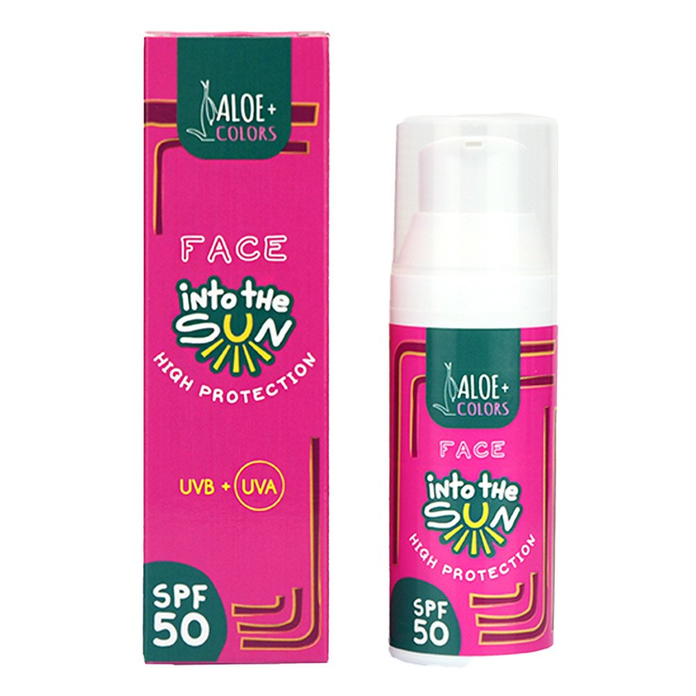 Aloe Colors Into the Sun High Protection Face Sunscreen Αντηλιακή Κρέμα Προσώπου SPF50 , 50ml