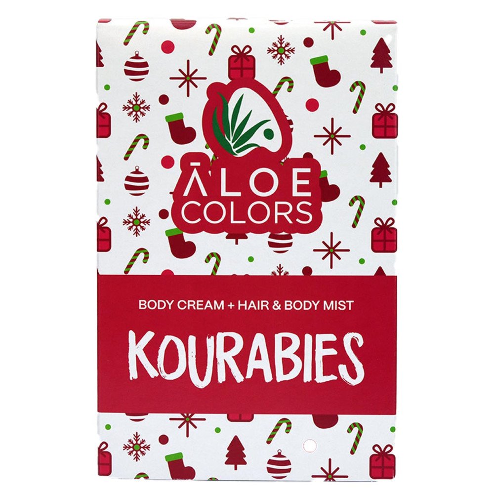 Aloe Colors Promo Kourabies Gift Set Body Cream Κρέμα Σώματος, 100ml & Hair & Body Mist, 100ml