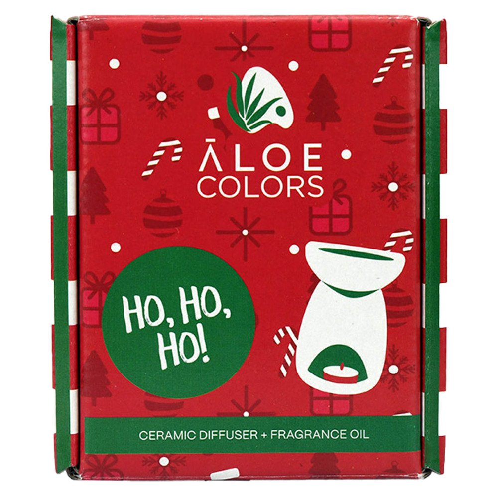 Aloe Colors Ho Ho Ho! Gift Set Ceramic Diffuser Σετ με Κεραμικό Αρωματοποιητή, 1τεμ & Αρωματικό Λάδι, 10ml, 1σετ