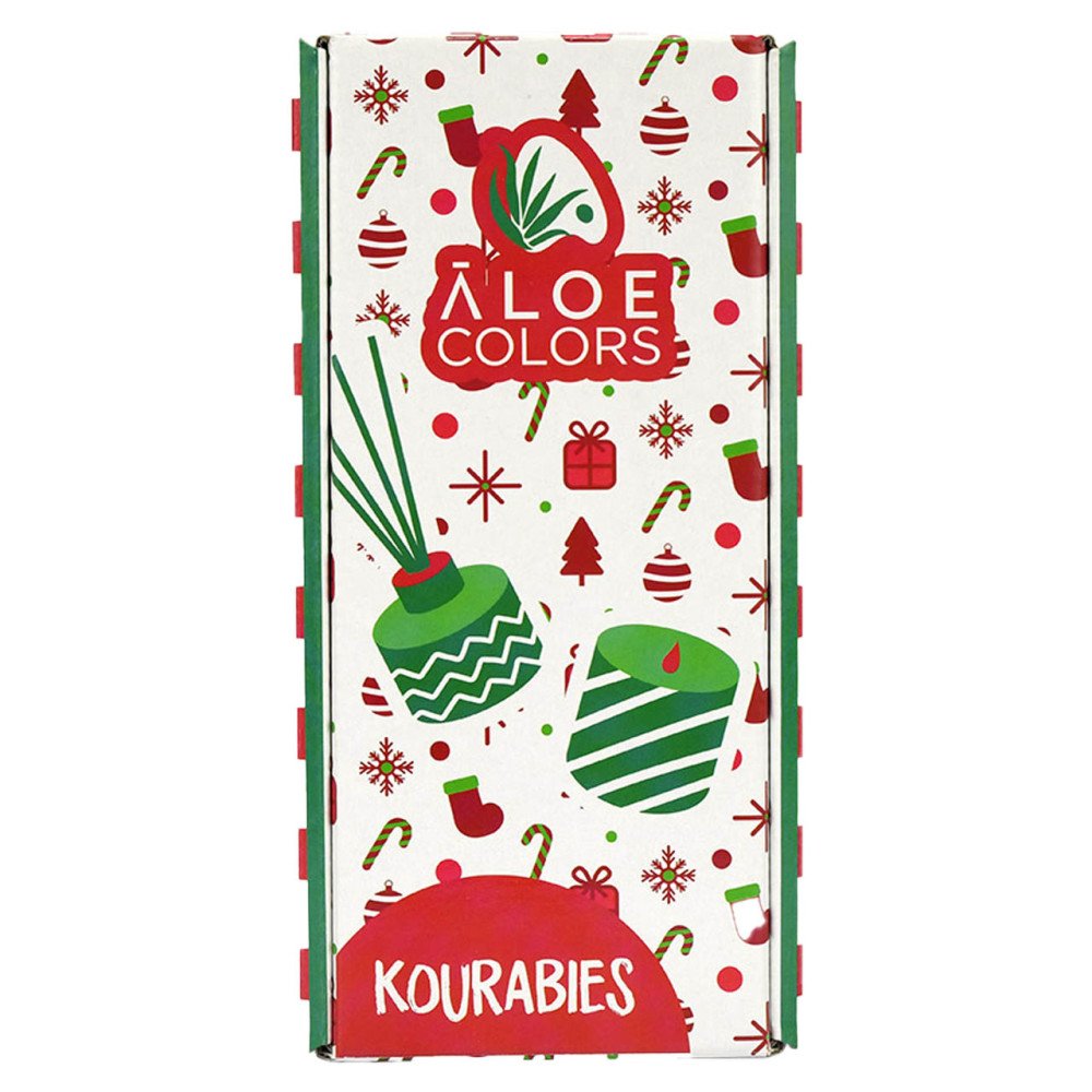Aloe Colors Promo Gift Set Home Kourabies με Reed Diffuser Aρωματικό Χώρου, 1τεμ & Scented Soy Candle Αρωματικό Κερί, 1τεμ, 1σετ