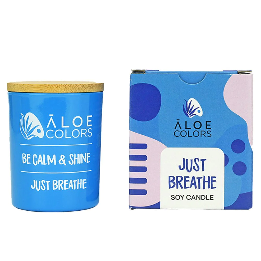 Aloe Colors Just Breathe Αρωματικό Κερί Σόγιας, 150g