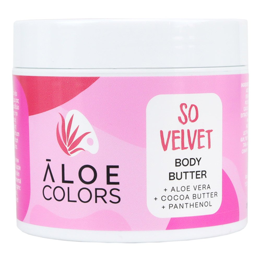 Aloe Colors So Velvet Body Butter Πλούσια Ενυδάτωση με Άρωμα Πούδρας, 200ml