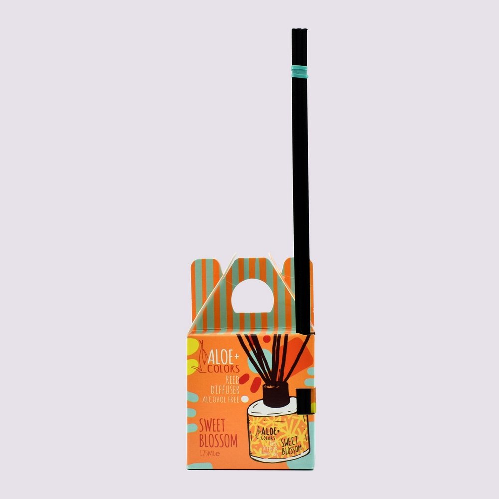Aloe Colors Sweet Blossom Reed Diffuser Set Αρωματικό Χώρου με Sticks, 125ml