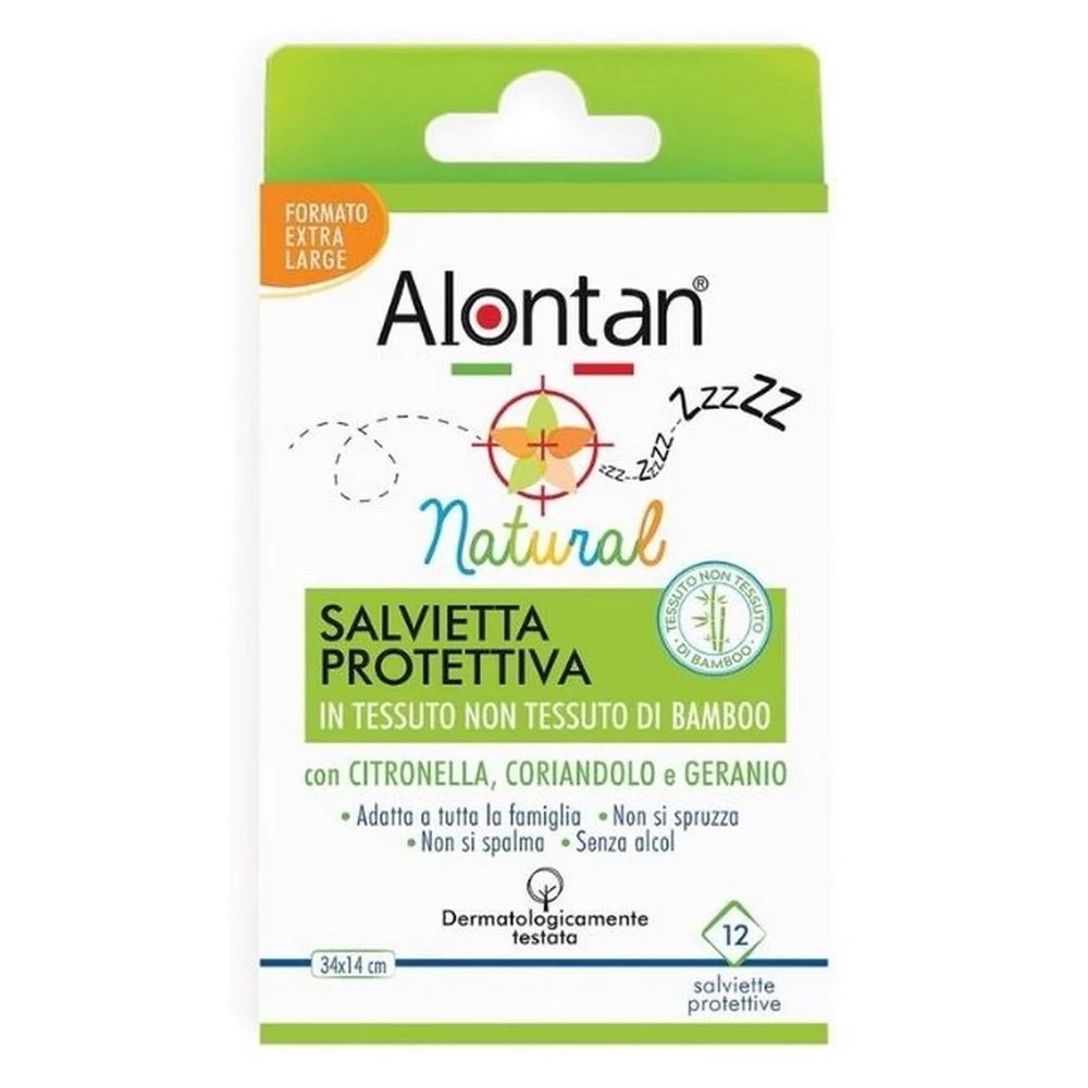 Alontan Repellent Wipes Eντομοαπωθητικά Μαντηλάκια, 12τμχ