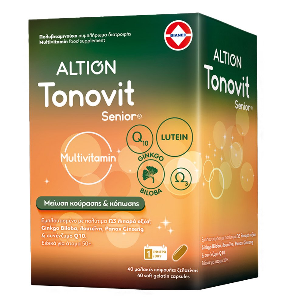 Altion Tonovit Senior Multivitamin Συμπλήρωμα Διατροφής για Άτομα 50+, 40caps 