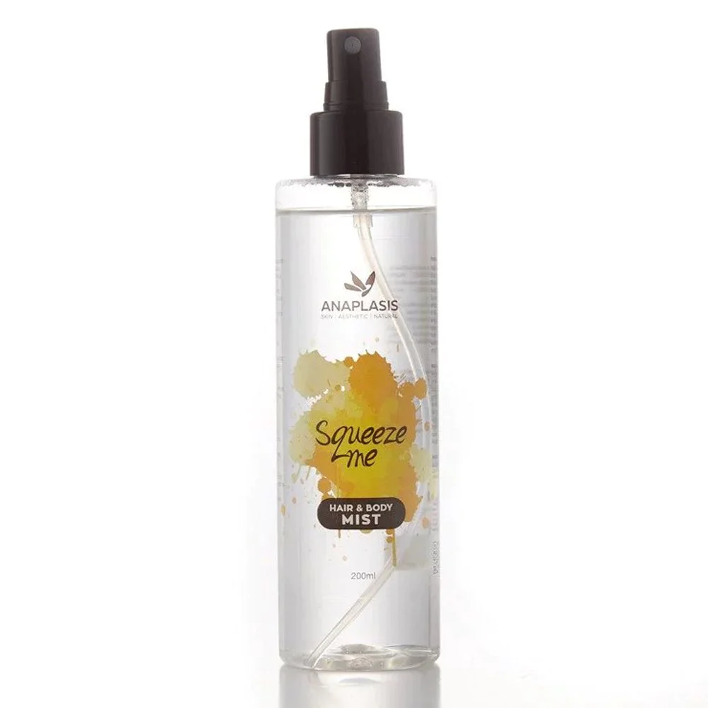 Anaplasis Hair & Body Mist Squeeze Me με Λεμόνι, Περγαμόντο και Musk, 200ml Anaplasis Hair & Body Mist Squeeze Me με Λεμόνι, Περγαμόντο και Musk, 200ml