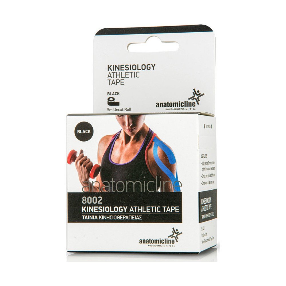 ANATOMIC LINE - Kinesiology Athletic Tape 5cm X 5m Μαύρο TP-04