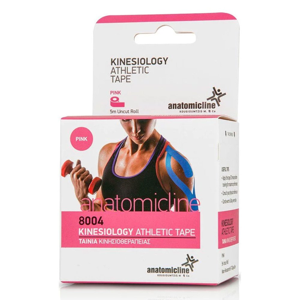 AnatomicLine Kinesiology Athletic Tape Ροζ 5cm x 5m, 1τμχ