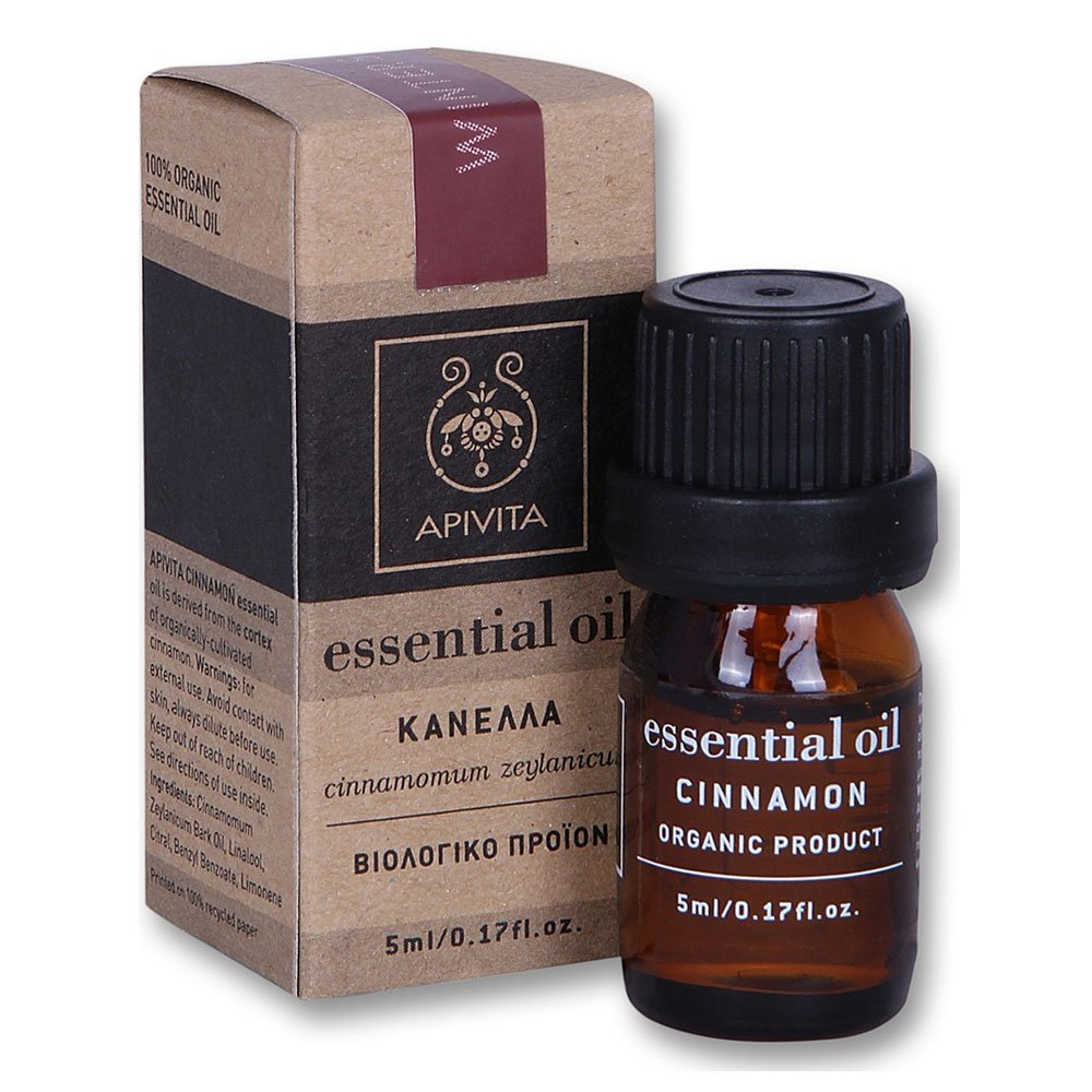 Apivita Essential Oil Cinnamon Αιθέριο Έλαιο Κάνελλα, 5ml