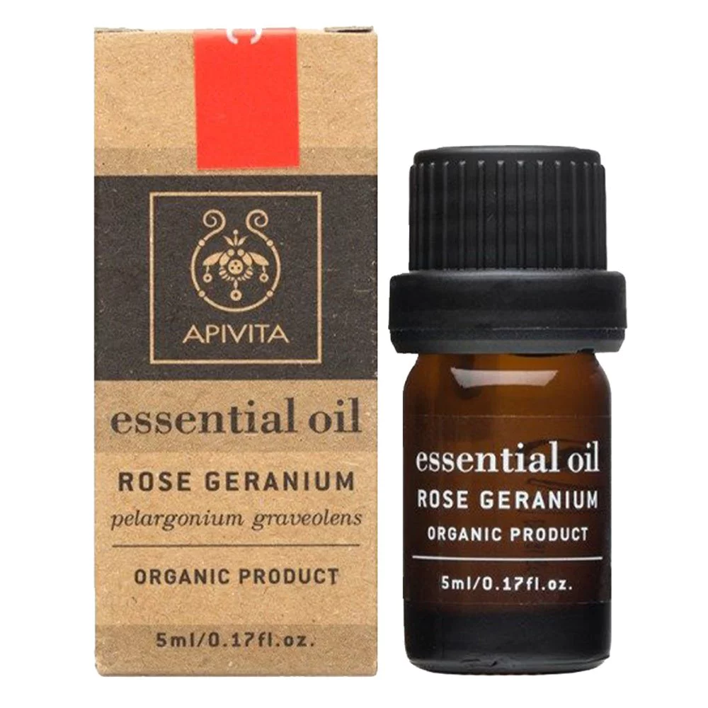 Apivita Essential Oil Geranium 100% Βιολογικό Αιθέριο Έλαιο Γεράνι, 5ml Apivita Essential Oil Geranium 100% Βιολογικό Αιθέριο Έλαιο Γεράνι, 5ml