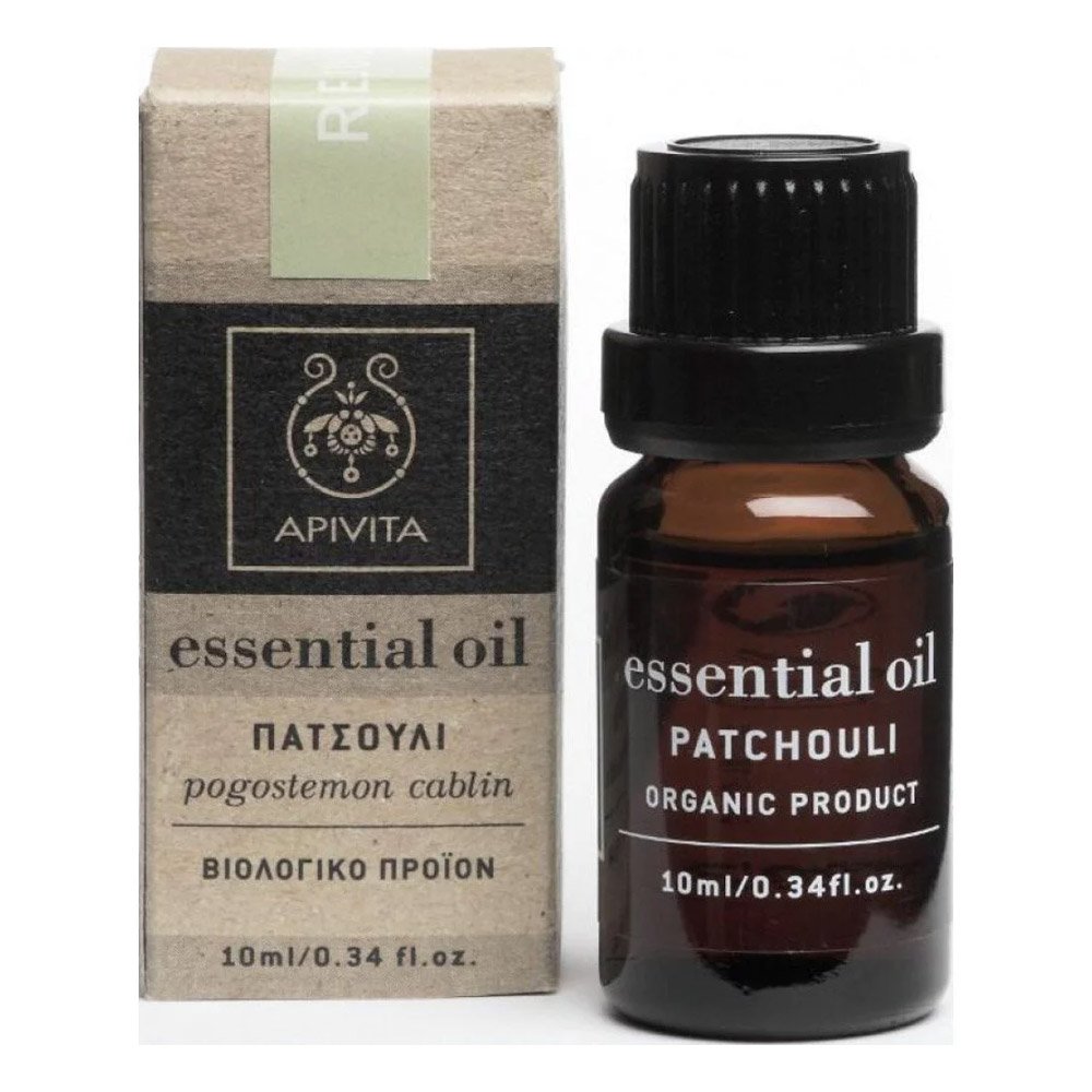 Apivita Essential Oil Αιθέριο Έλαιο με Πατσουλί, 10ml
