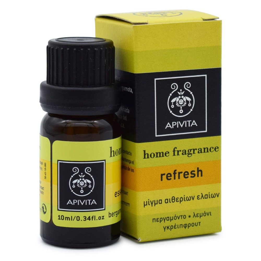 Apivita Essential Oil Refresh Μίγμα Αιθερίων Ελαίων με Περγαμόντο, Λεμόνι & Γκρειπφρούτ, 10ml