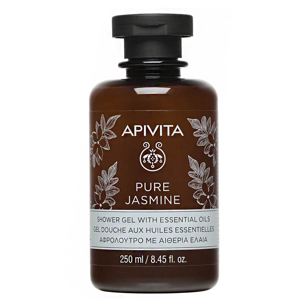 Apivita Pure Jasmine Shower Gel Αφρόλουτρο με Αιθέρια Έλαια, 250ml