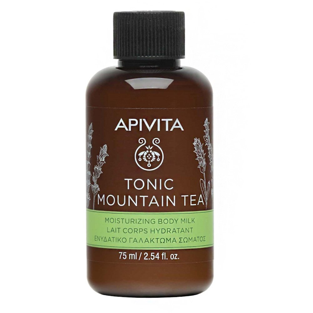 Apivita Tonic Mountain Tea Ενυδατικό Γαλάκτωμα Σώματος Travel Size, 75ml