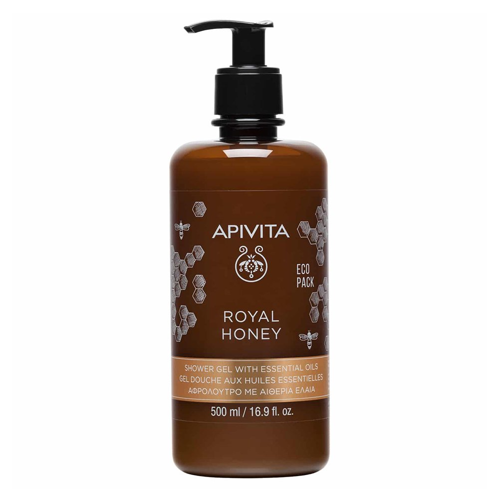 Apivita Royal Honey Κρεμώδες Aφρόλουτρο με Aιθέρια Έλαια, 500ml