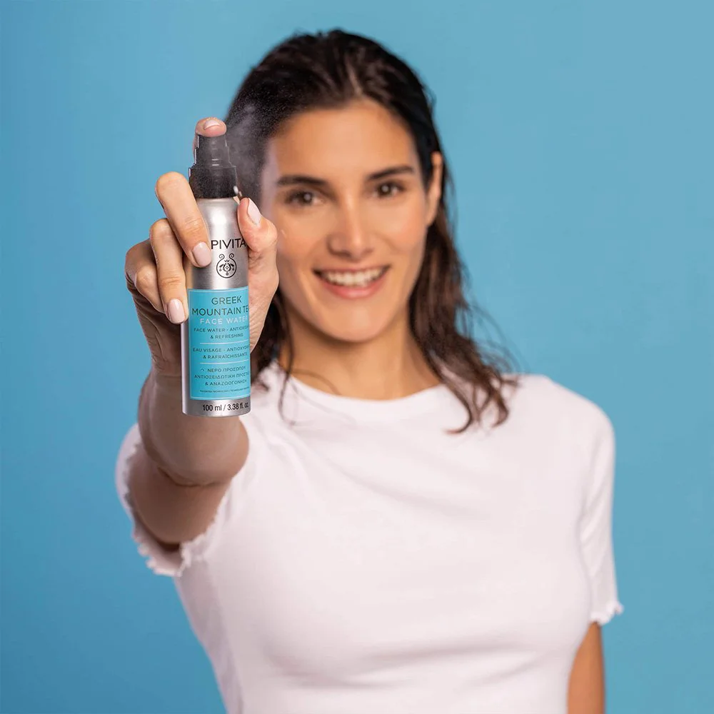 Apivita Greek Mountain Tea Face Water Τονωτικό Νερό Προσώπου Αναζωογόνησης & Αντιοξειδωτικής Προστασίας με Ελληνικό Τσάϊ του Βουνού, 100ml Apivita Greek Mountain Tea Face Water Τονωτικό Νερό Προσώπου Αναζωογόνησης & Αντιοξειδωτικής Προστασίας με Ελληνικό Τσάϊ του Βουνού, 100ml