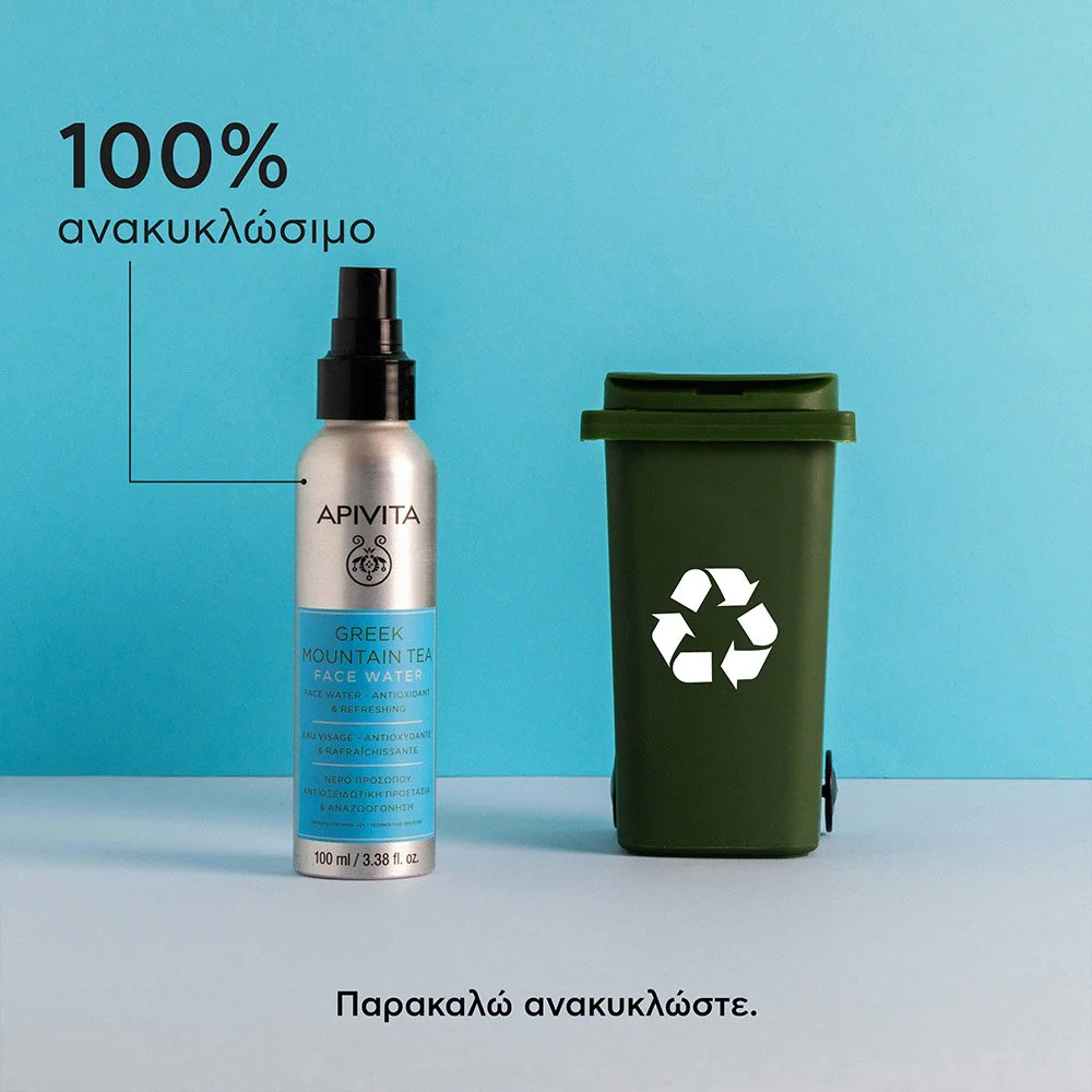 Apivita Greek Mountain Tea Face Water Τονωτικό Νερό Προσώπου Αναζωογόνησης & Αντιοξειδωτικής Προστασίας με Ελληνικό Τσάϊ του Βουνού, 100ml Apivita Greek Mountain Tea Face Water Τονωτικό Νερό Προσώπου Αναζωογόνησης & Αντιοξειδωτικής Προστασίας με Ελληνικό Τσάϊ του Βουνού, 100ml