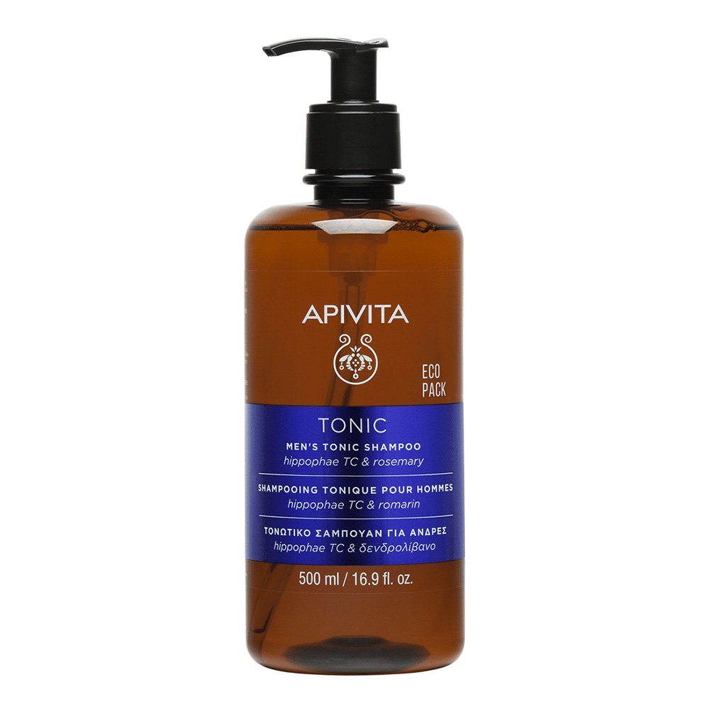 Apivita Men's Tonic Τονωτικό Σαμπουάν Κατά της Τριχόπτωσης για Άνδρες με Ιπποφαές TC & Δενδρολίβανο, 500ml