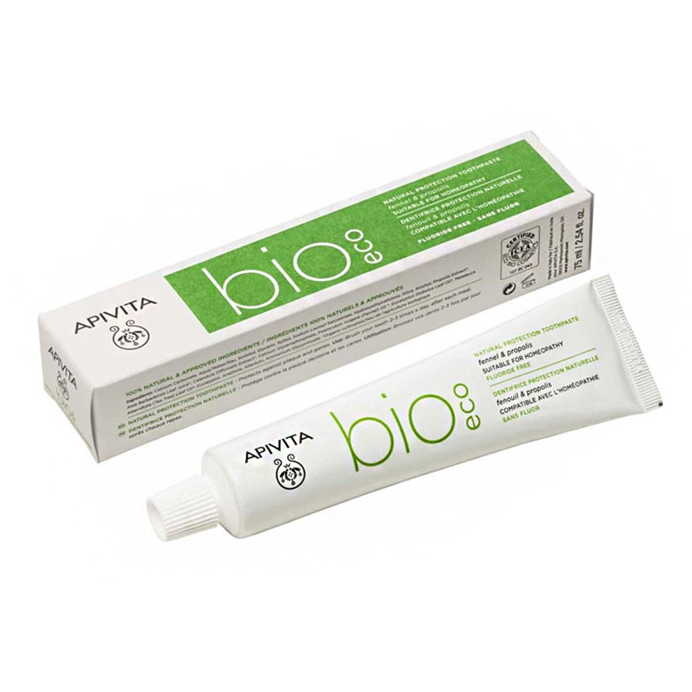 Apivita Toothpaste Bio-eco with Fennel & Propolis Οδοντόκρεμα Με Μάραθο Και Πρόπολη, 75ml