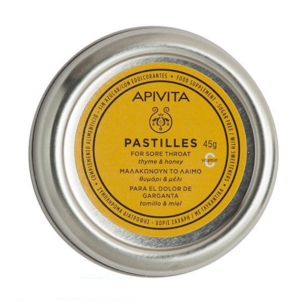 Apivita Pastilles Θυμάρι & Μέλι για τον Ερεθισμένο Λαιμό, 45gr