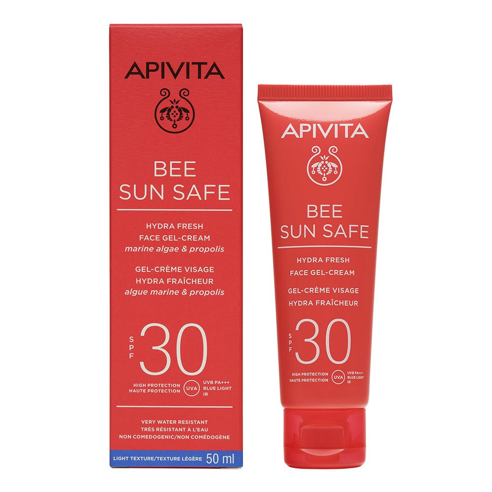 Apivita Bee Sun Safe Hydra Fresh Face SPF30 Αντηλιακή Κρέμα Gel Προσώπου Ελαφριάς Υφής Με Θαλάσσια Φύκη & Πρόπολη, 50ml