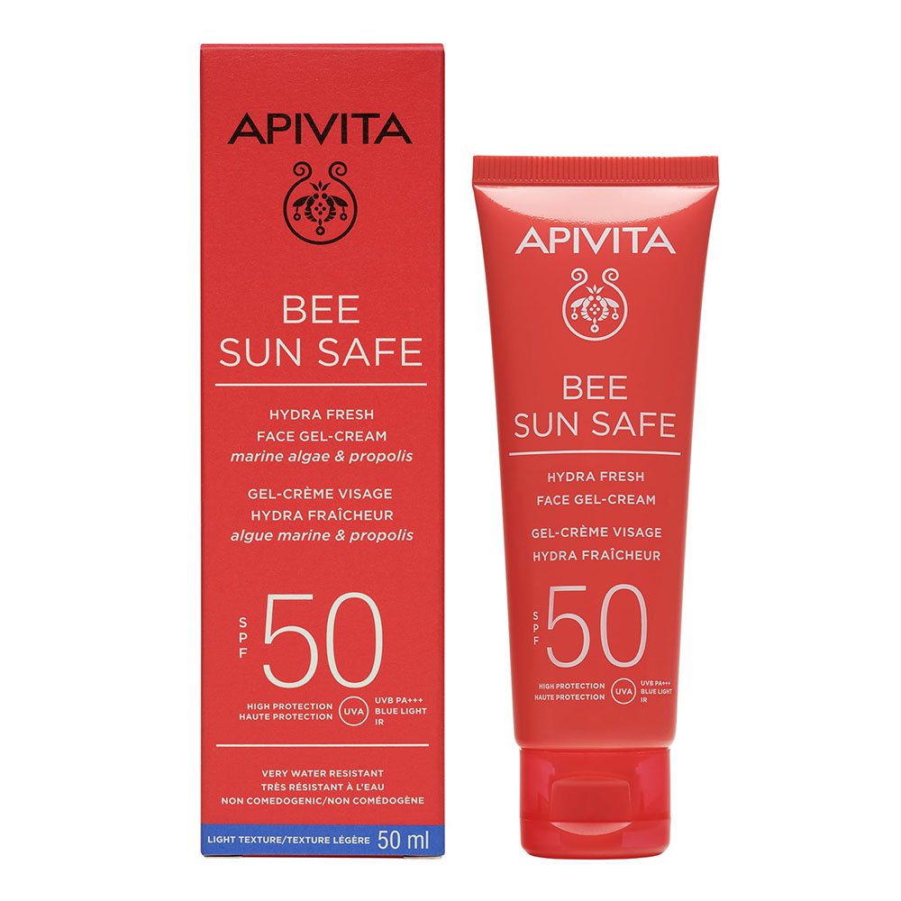 Apivita Bee Sun Safe Hydra Fresh Face SPF50 Ενυδατική Αντηλιακή Κρέμα Gel Προσώπου SPF50, 50ml