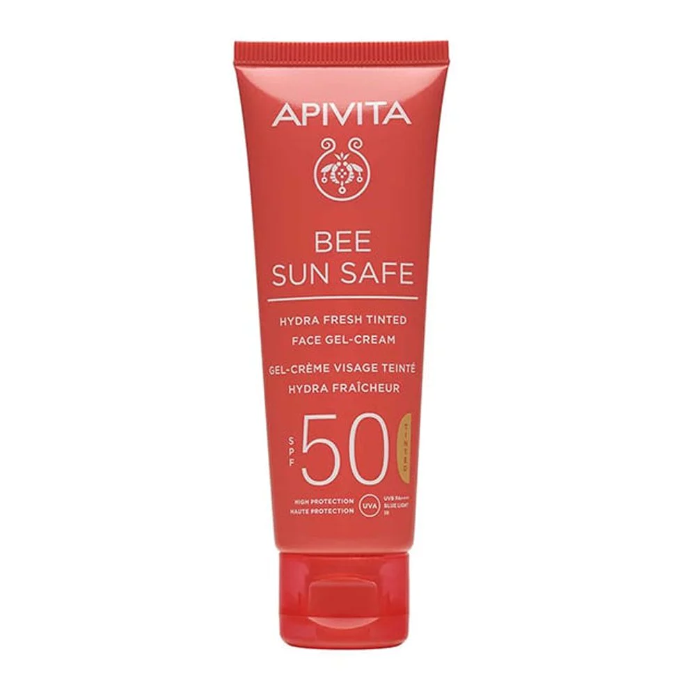 Apivita Bee Sun Safe Hydra Fresh Tinted Face Cream SPF50 Αντηλιακή Gel Κρέμα Προσώπου Με Χρώμα SPF50, 50ml Apivita Bee Sun Safe Hydra Fresh Tinted Face Cream SPF50 Αντηλιακή Gel Κρέμα Προσώπου Με Χρώμα SPF50, 50ml