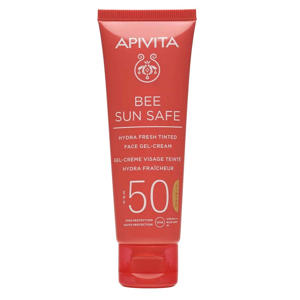 Apivita Bee Sun Safe Hydra Fresh Tinted Face Cream SPF50 Αντηλιακή Gel Κρέμα Προσώπου Με Χρώμα SPF50, 50ml Apivita Bee Sun Safe Hydra Fresh Tinted Face Cream SPF50 Αντηλιακή Gel Κρέμα Προσώπου Με Χρώμα SPF50, 50ml