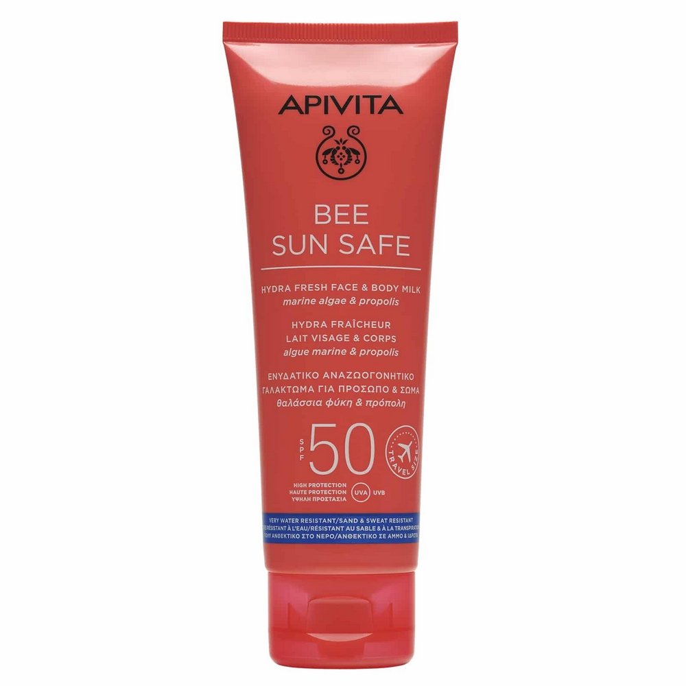 Apivita Bee Sun Safe Ενυδατικό Γαλάκτωμα για Πρόσωπο & Σώμα SPF50 Hydra Fresh Face & Body 100ml
