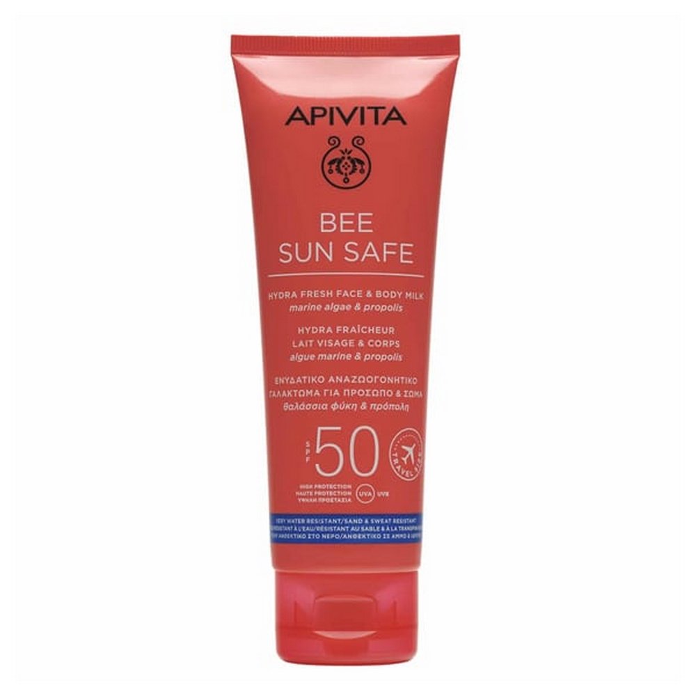 Apivita Bee Sun Safe Ενυδατικό Γαλάκτωμα για Πρόσωπο & Σώμα SPF50 Hydra Fresh Face & Body, 100ml