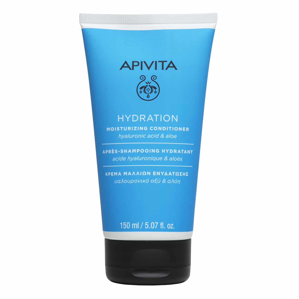 Apivita Moisturizing Conditioner Ενυδάτωσης για Όλους τους Τύπους Μαλλιών με Υαλουρονικό Οξύ & Αλόη, 150ml 