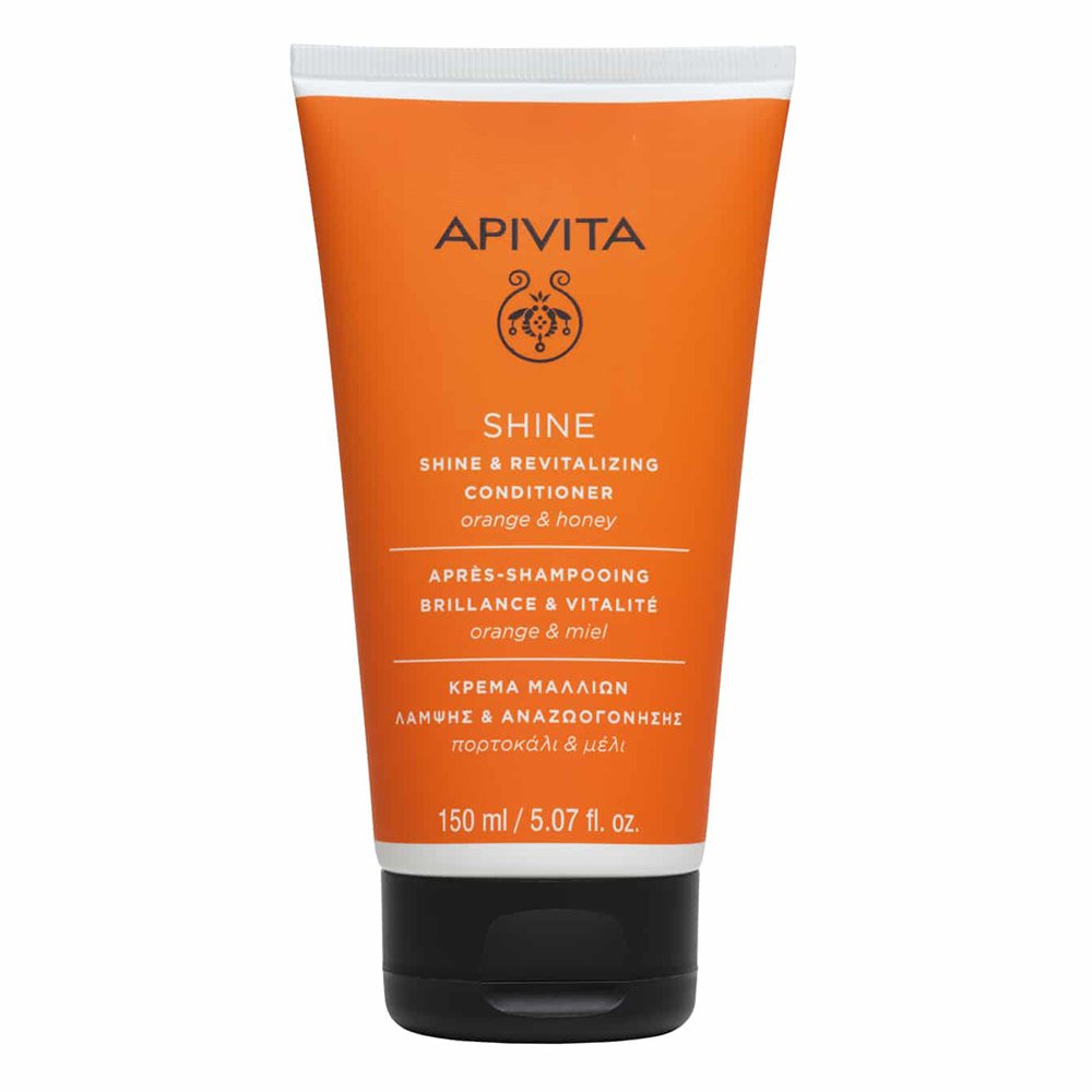 Apivita Shine & Revitalizing Conditioner Orange & Honey Κρέμα Λάμψης & Αναζωογόνησης για όλους τους Τύπους Μαλλιών με Πορτοκάλι & Μέλι, 150ml