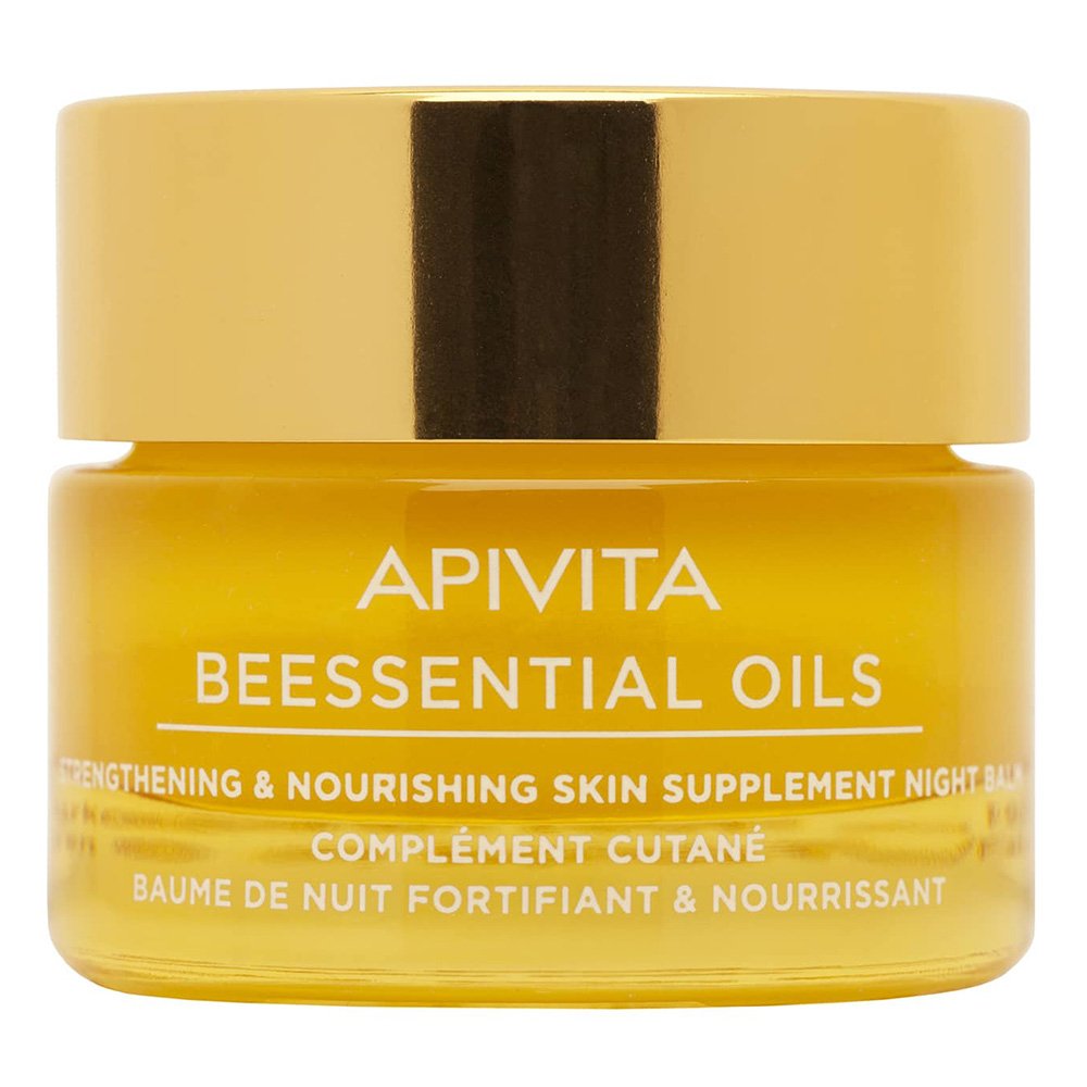 Apivita Beessential Oils Night Balm Προσώπου Νύχτας Ενδυνάμωσης και Θρέψης, 15ml