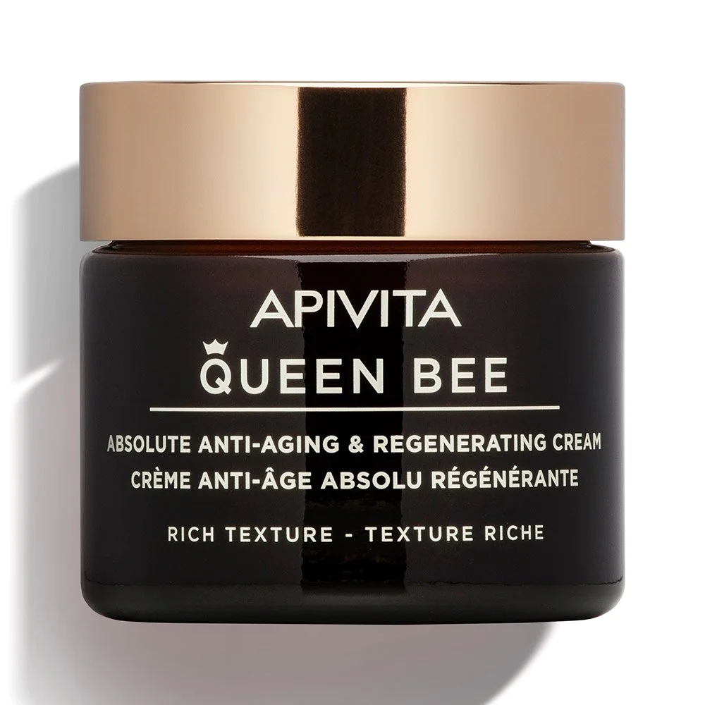 Apivita Queen Bee Absolute Anti- Aging & Regenarating Rich Cream Kρέμα Απόλυτης Αντιγήρανσης & Αναγέννησης Πλούσιας Υφής, 50ml Apivita Queen Bee Absolute Anti- Aging & Regenarating Rich Cream Kρέμα Απόλυτης Αντιγήρανσης & Αναγέννησης Πλούσιας Υφής, 50ml
