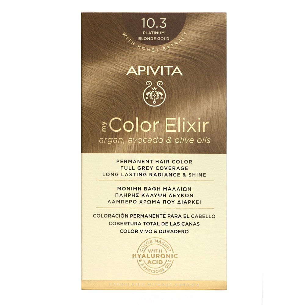 Apivita My Color Elixir 10.3 Κατάξανθο Χρυσό, 125ml