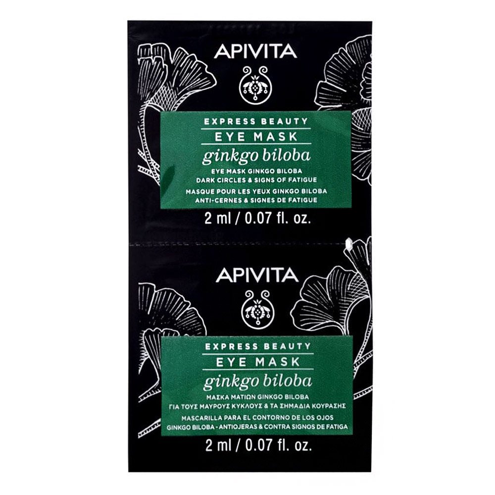 Apivita Express Beauty, Μάσκα Ματιών με Ginkgo Biloba για Μαύρους Κύκλους & Σημάδια Κούρασης, 4ml