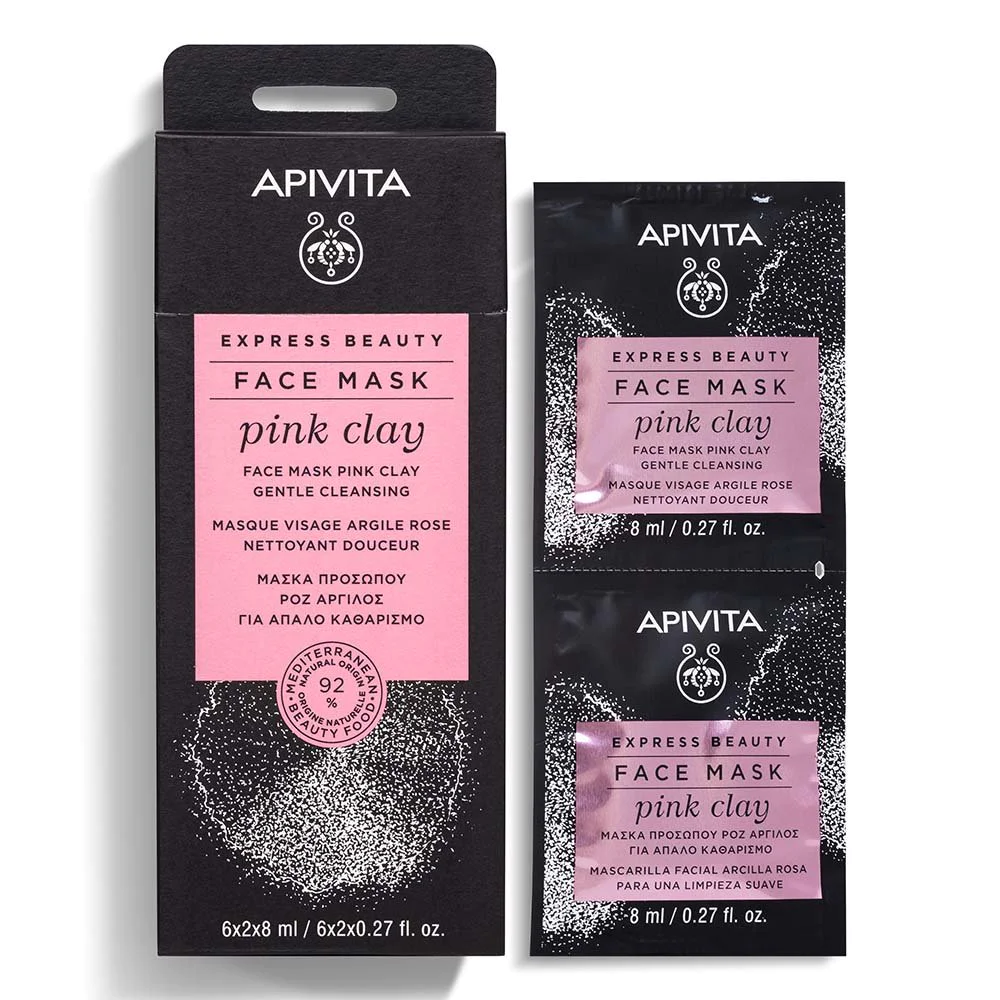 Apivita Express Beauty Μάσκα για Απαλό Καθαρισμό με Ροζ Άργιλο, 16ml Apivita Express Beauty Μάσκα για Απαλό Καθαρισμό με Ροζ Άργιλο, 16ml