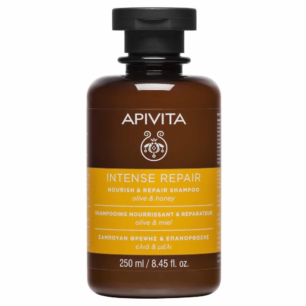 Apivita Nourish & Repair Shampoo with olive & honey Σαμπουάν Θρέψης και Επανόρθωσης με Ελιά & Μέλι, 250ml