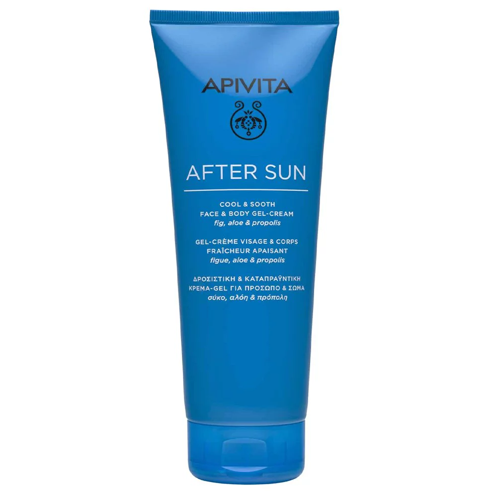 Apivita After Sun Δροσιστική Καταπραϋντική Κρέμα Τζελ Για Πρόσωπο & Σώμα Σύκο, Αλόη & Πρόπολη, 200ml Apivita After Sun Δροσιστική Καταπραϋντική Κρέμα Τζελ Για Πρόσωπο & Σώμα Σύκο, Αλόη & Πρόπολη, 200ml