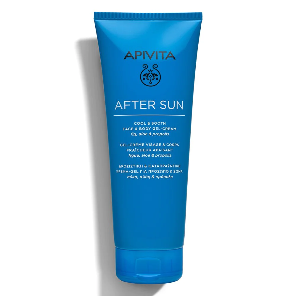 Apivita After Sun Δροσιστική Καταπραϋντική Κρέμα Τζελ Για Πρόσωπο & Σώμα Σύκο, Αλόη & Πρόπολη, 200ml Apivita After Sun Δροσιστική Καταπραϋντική Κρέμα Τζελ Για Πρόσωπο & Σώμα Σύκο, Αλόη & Πρόπολη, 200ml