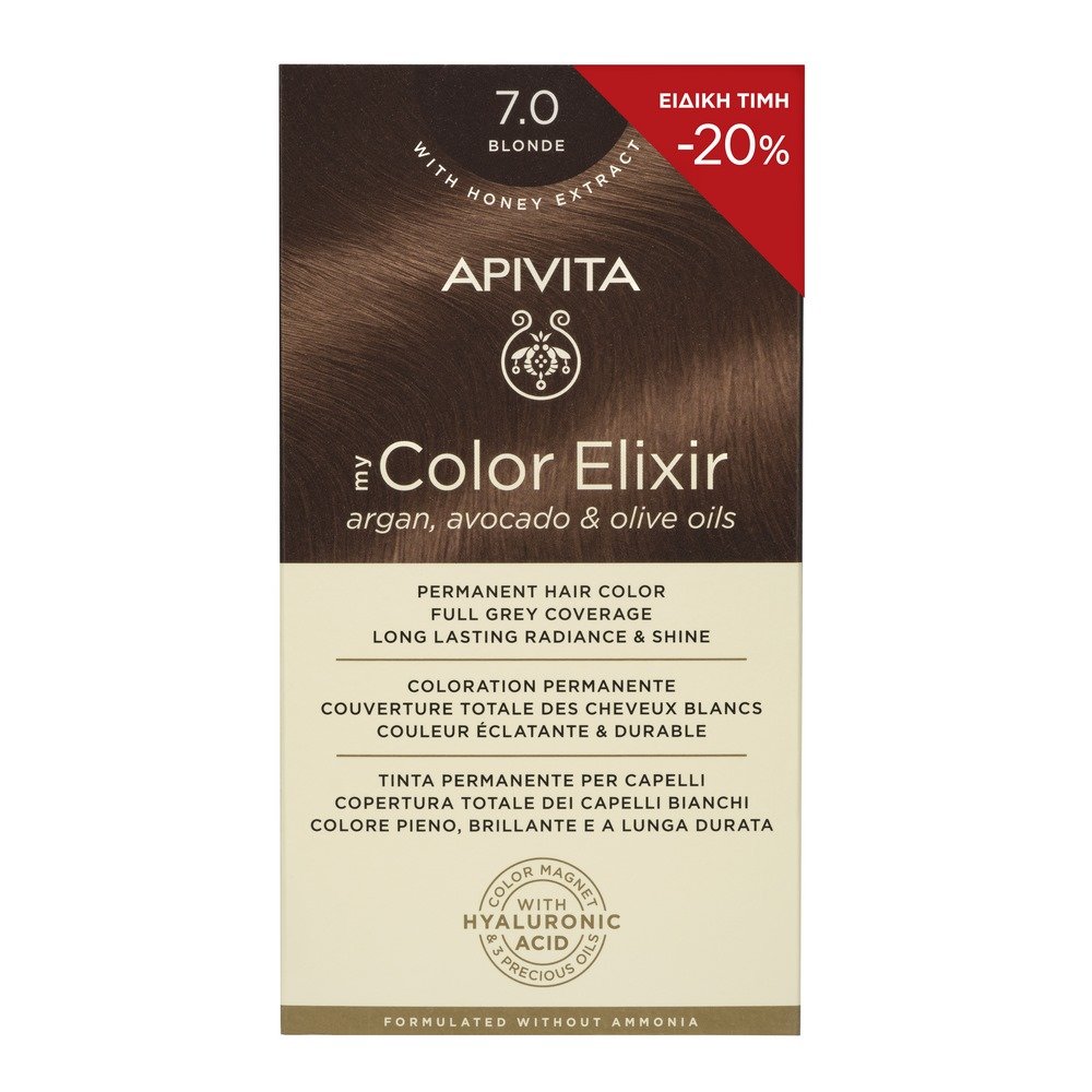 Apivita My Color Elixir 7.00 Ξανθό με Έκπτωση -20%, 1τμχ