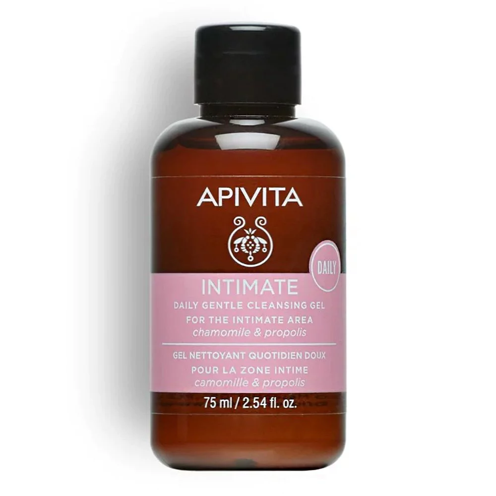 Apivita Intimate Daily Απαλό Gel Καθαρισμού της Ευαίσθητης Περιοχής με Χαμομήλι & Πρόπολη, 75ml
