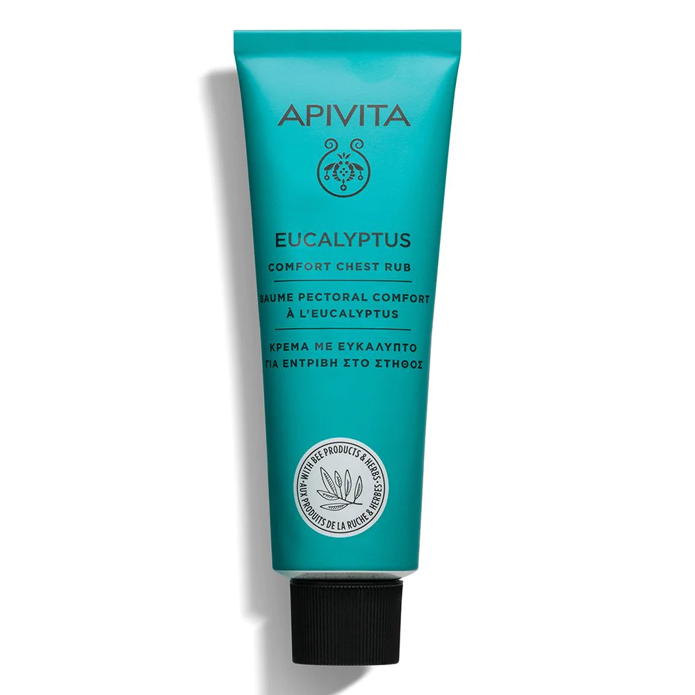Apivita Eucalyptus Comfort Chest Rub Κρέμα με Ευκάλυπτο για Εντριβή στο Στήθος, 50ml Apivita Eucalyptus Comfort Chest Rub Κρέμα με Ευκάλυπτο για Εντριβή στο Στήθος, 50ml