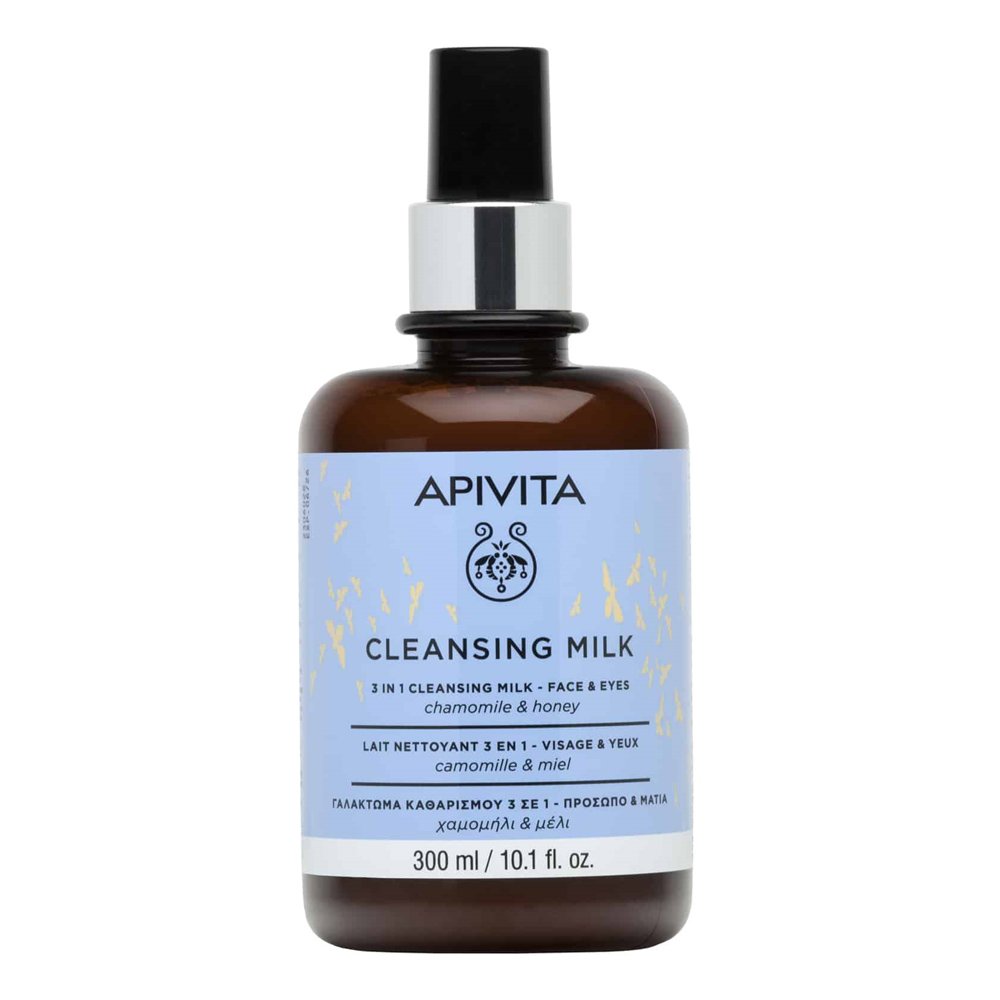 Apivita Cleansing Milk 3 in 1 Chamomile & Honey, 300ml