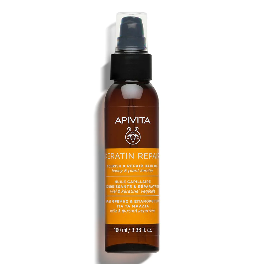 Apivita Keratin Repair Λάδι Μαλλιών Θρέψης & Επανόρθωσης με Μέλι & Φυτική Κερατίνη, 100ml Apivita Keratin Repair Λάδι Μαλλιών Θρέψης & Επανόρθωσης με Μέλι & Φυτική Κερατίνη, 100ml