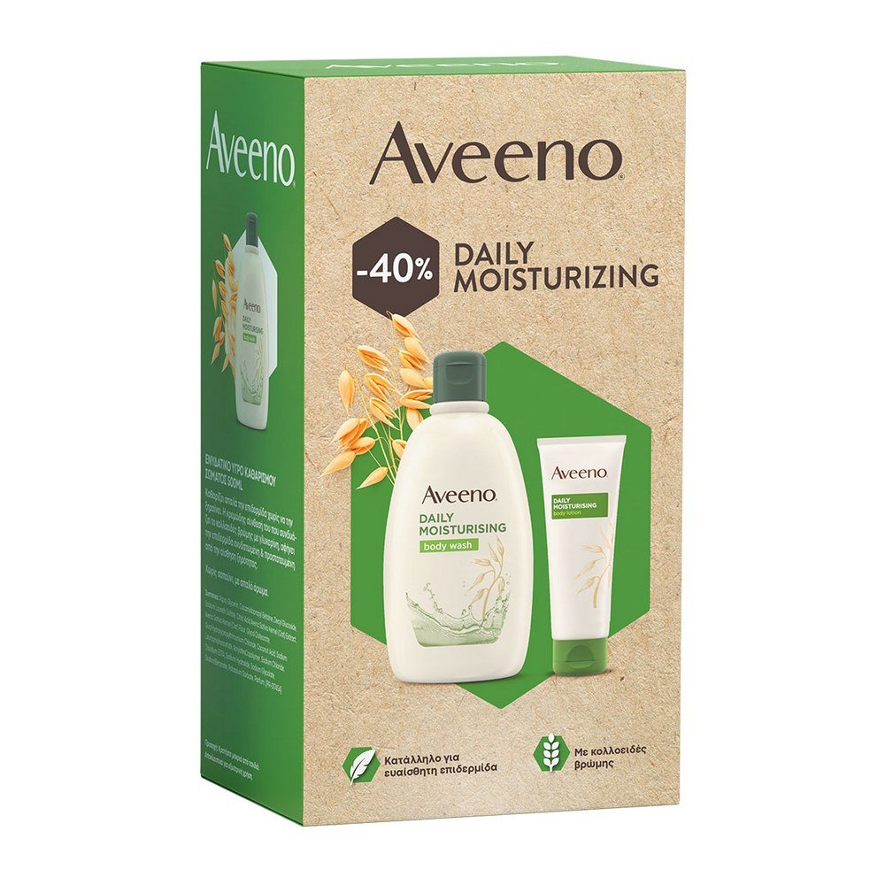 Aveeno Promo Daily Moisturizing Υγρό Καθαρισμού, 500ml & Daily Moisturizing Ενυδατική Λοσιόν Σώματος, 200ml